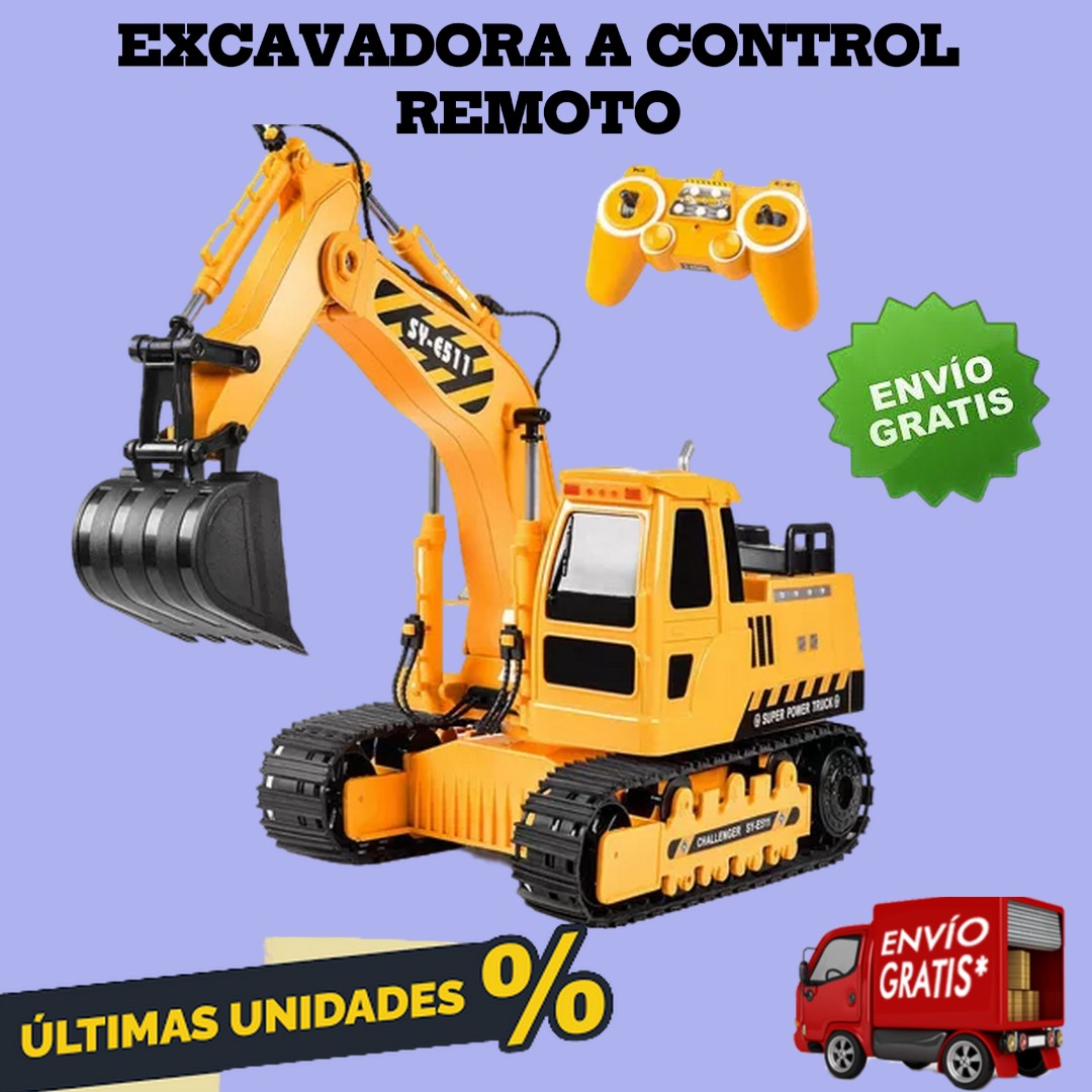 EXCAVADORA A CONTROL REMOTO